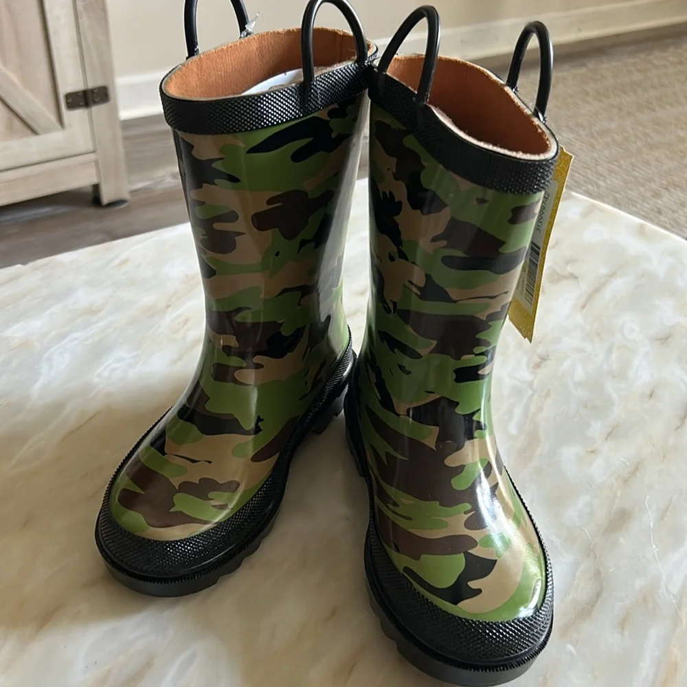 Western‎ Chief Boys Kids Camouflage Rain Boots Size 12 NWT